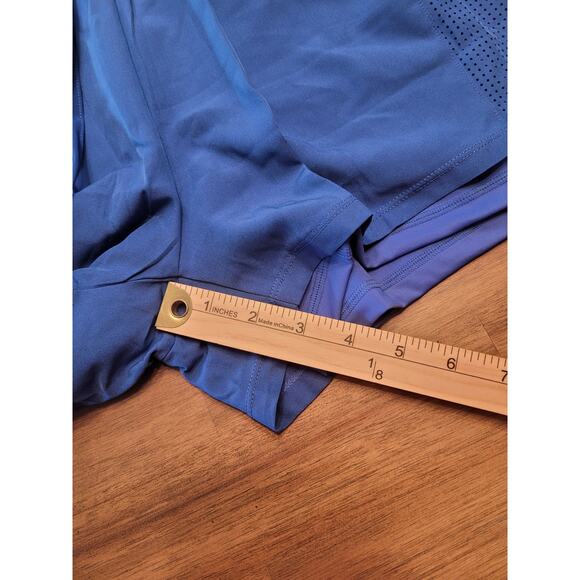 NWT PINSPARK High Waisted Lined Workout Shorts S Blue Tenniscore Pickleball - Picture 9 of 9